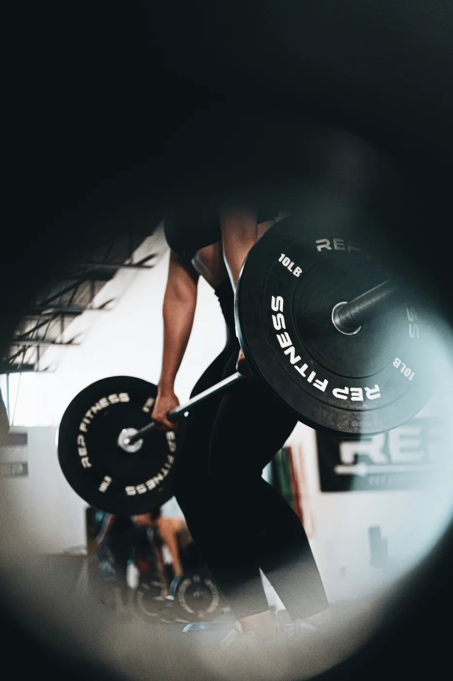 Athlete preparing to lift