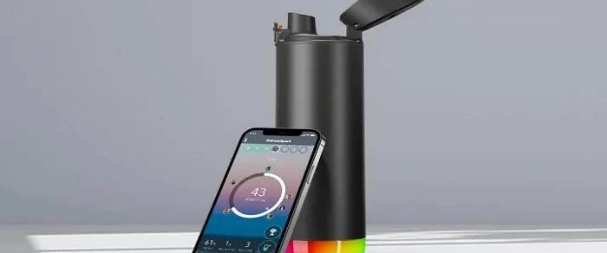 Smart bottle water quality sensor with app